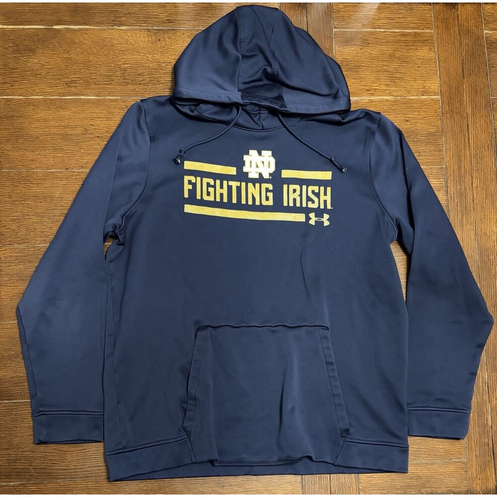 Women’s Under Armour Notre Dame Fighting Irish Size 2XL Cold gear Navy Hoodie